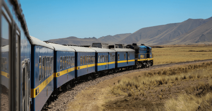 Lake Titicaca Railway, Peru.  Peruvian train adventure. 