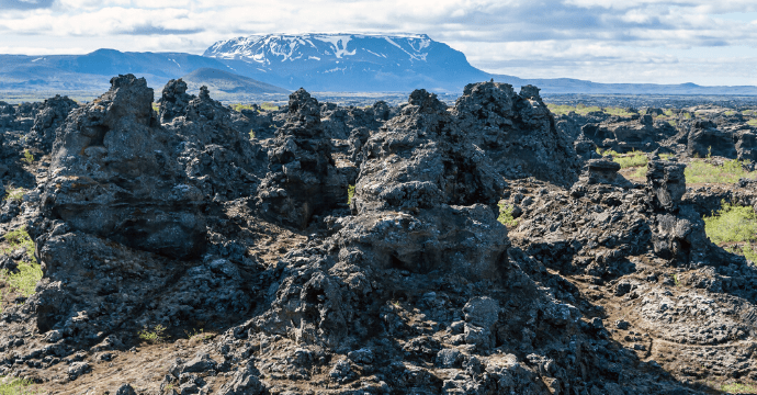 Mance Rayder's army camp in  Dimmuborgir, Iceland.
Game of Thrones filming locations in Iceland